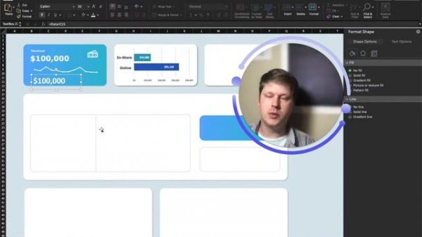 Inserting cell values into shapes in Excel - the 1st step to building dynamic dashboards