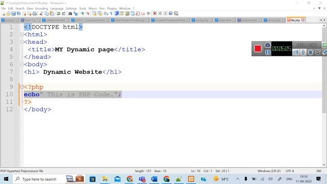 Full Stack Development: PHP in HTML смотреть онлайн