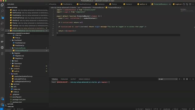 Advanced Concepts in React Part 10 - Protecting Routes Clientside смотреть онлайн