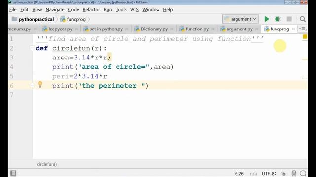 Python Program to Find Area Of Circle |Perimeter Of Circle using function | Python in Hindi смотреть онлайн