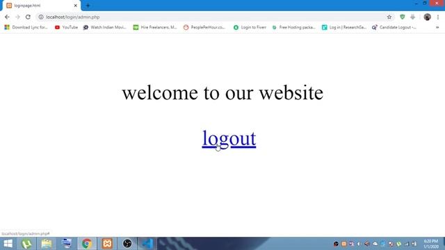 Creating a logout system for a website with source code смотреть онлайн