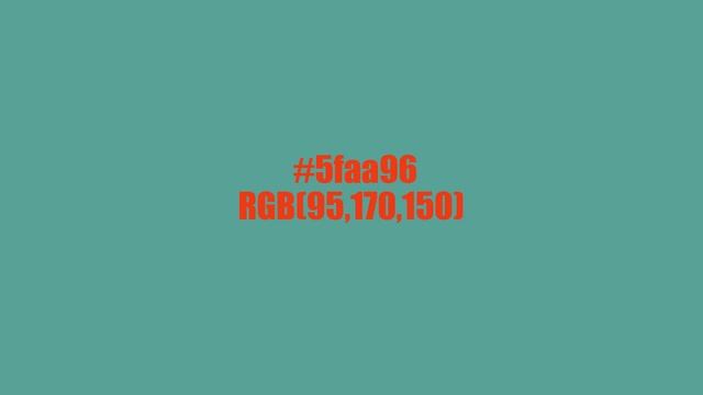 #5faa96 RGB(95,170,150) смотреть онлайн