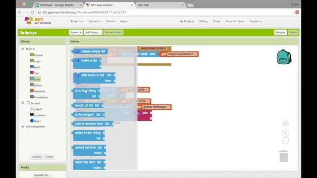 How to Read Data from Google Sheets in MIT App Inventor смотреть онлайн