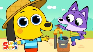 First We Wash Our Hands _ Kids Songs _ Super Simple Songs смотреть онлайн