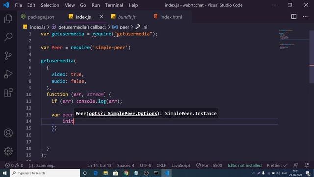 Build P2P Peer to Peer Video and Text Chat in Javascript Using Simple Peer and WebRTC Full Tutorial смотреть онлайн