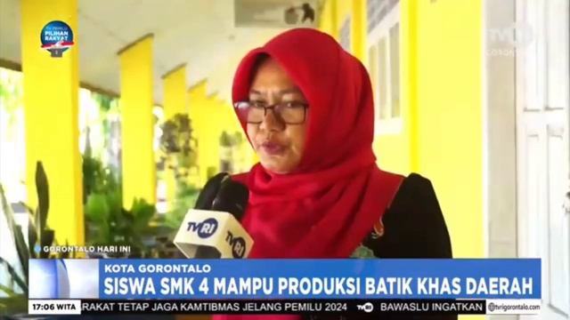 INOVASI DAN KREASI BATIK KOLABORASI KEPALA SEKOLAH & TEAM TEACHING KRIA TEKSTIL SMKN 4 GORONTALO