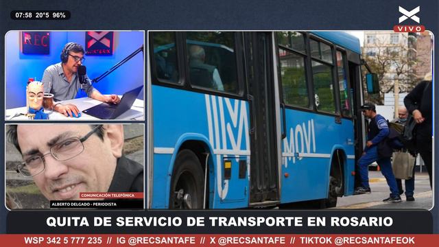 Amenaza y quita de servicio de transporte en Rosario смотреть онлайн