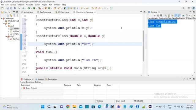 static keyword in Java with code , constructor overloading, and method overloading in Java with cod смотреть онлайн
