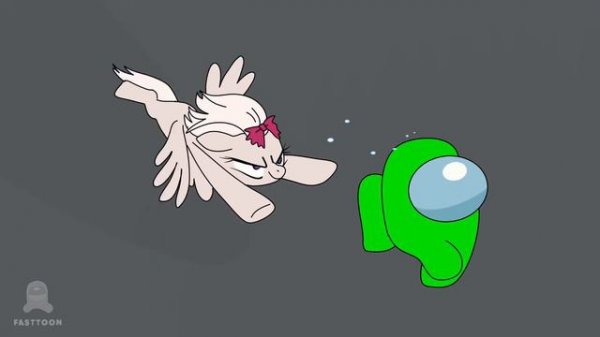 Mini Crewmate vs Fluttershy but ALL FNF Characters are Pony | Among Us vs My Little Pony Friendship