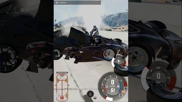 porsche 911 VS lamborghini urus - crash test | beamNG смотреть онлайн