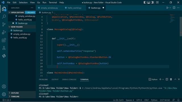 GUI programming with Python 03: Buttons смотреть онлайн