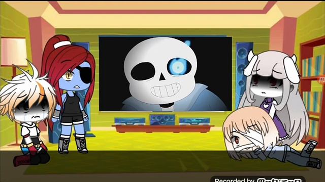 (Реакция) на видео реакция персонажей на видео (санс сильнее чем ты) смотреть онлайн