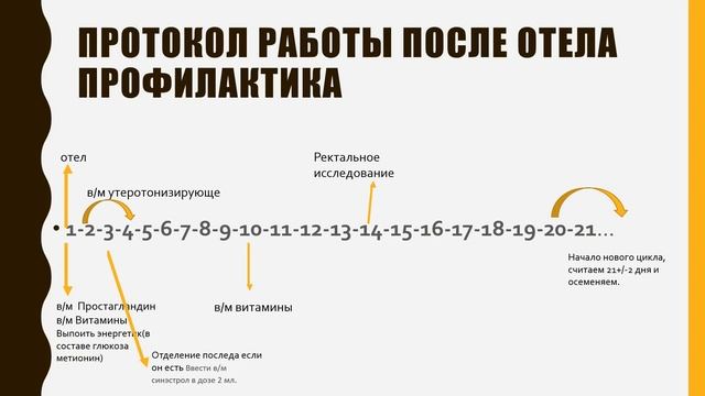 Профилактика воспроизводства крс