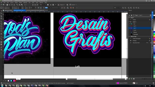 Membuat Desain Typography Lettering Menggunakan corelDRAW смотреть онлайн