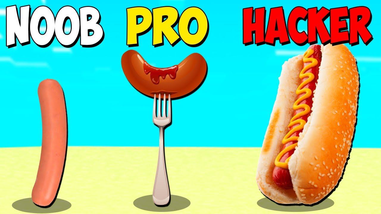 СИМУЛЯТОР СОСИСКИ NOOB Vs PRO Vs HACKER Максимальный Уровень Sausage Flip