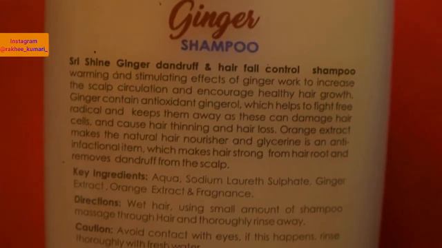 Affordable Anti Dandruff N Hairfall *Ginger* Shampoo Review | Aroma Sri Shine| #ReviewWithRakhee