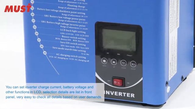 #MustPower EP3300 LV Series Low Frequency Pure Sine Wave Inverter (1-6KW)