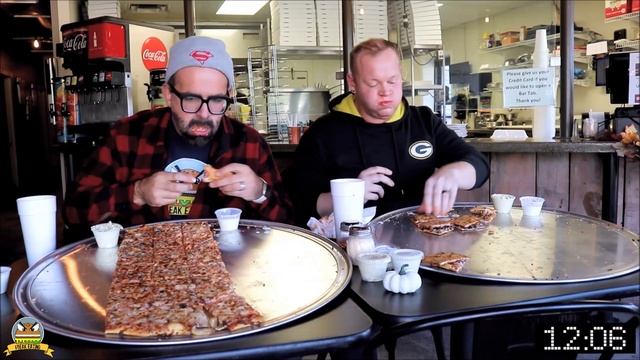 Giant 26" Solo Pizza Challenge at West Main Pizza w/ Adventures of Heavy D | FreakEating смотреть онлайн