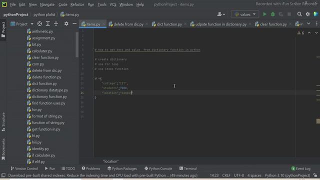 #57 How to get keys and values using Items() function in Python || Items() function in Python смотреть онлайн