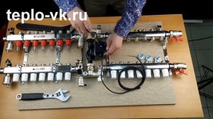 #Коллекторный шкаф #Valtec для отопления и #тёплого пола с насосом в сборе #Timelapse