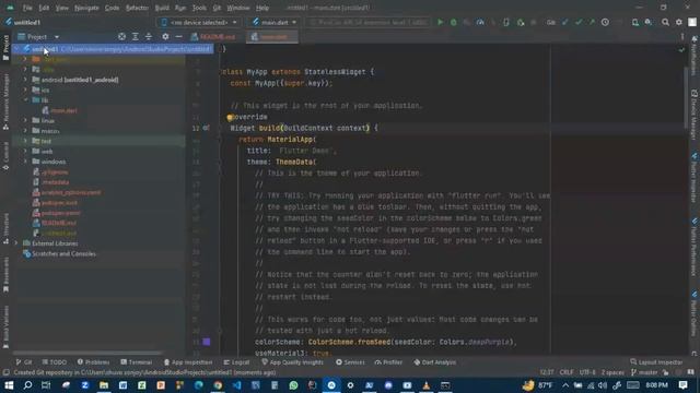 Upload Flutter Project to GitHub from Android Studio смотреть онлайн