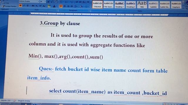 Basic sql clauses || From || where || group by || having || order by смотреть онлайн