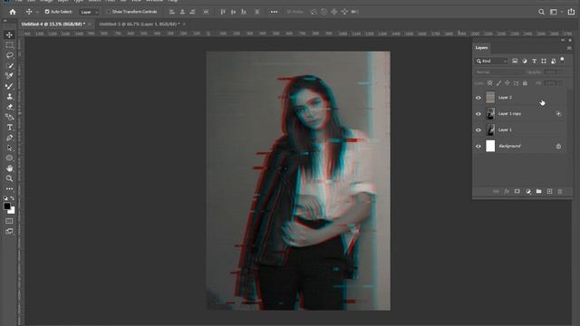 Glitch Effect in Photoshop - Adobe Photoshop - Photoshop Tutorial смотреть онлайн