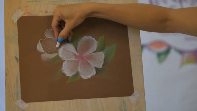 Пастель для начинающих | Поэтапный рисунок цветов: Гибискус смотреть онлайн
