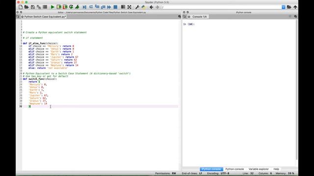 Python Switch Statement Equivalent смотреть онлайн