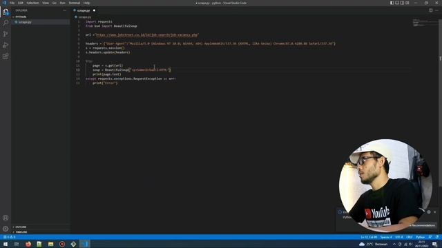 Belajar Python Scrape Web Lowongan Pekerjaan - Bag. 1 смотреть онлайн