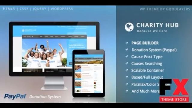 Preview Charity Hub - Charity Nonprofit Fundraising WP TFore смотреть онлайн