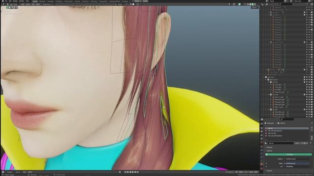 Real time hair creation in blender + hair tool addon ep3 ( Final fantasy 13) смотреть онлайн