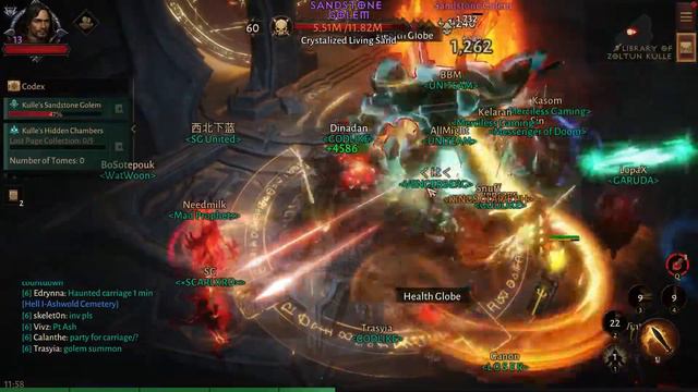 Diablo Immortal | Sandstorm Golem - Library of Zoltun Kulle | World Boss | Crusader Gameplay смотреть онлайн