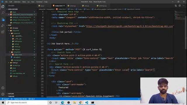 Building a Django project with web scraping Data | ? Live coding | Django projects in Telugu смотреть онлайн
