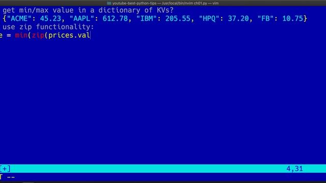 How to calculate minimum / maximum value in a Python dictionary - Simple Trick in 90 Secs! смотреть онлайн