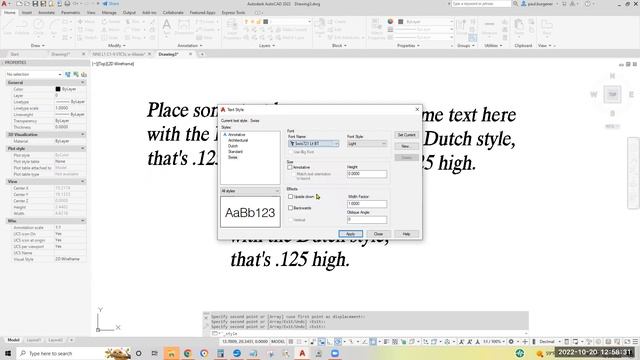 AutoCAD Text Styles and Properties смотреть онлайн