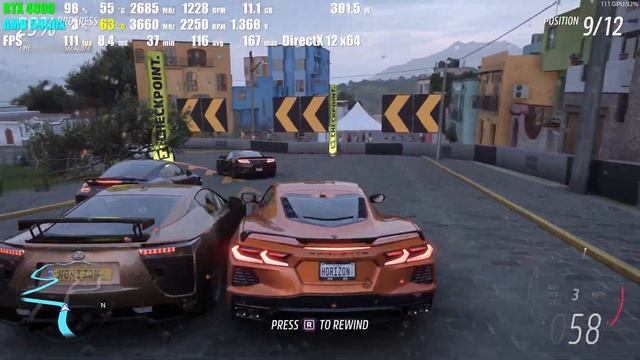 RTX 4090 | Forza Horizon 5 | max graphic 4K HDR смотреть онлайн