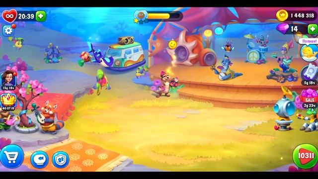 Fishdom Аквариум Сила цветов (The Power of flowers) смотреть онлайн