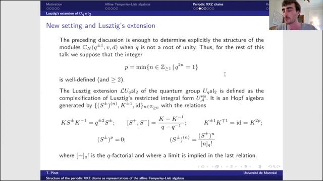 Videoconference:Structure of representations of affine Temperley-Lieb algebras on periodic XXZ chai смотреть онлайн
