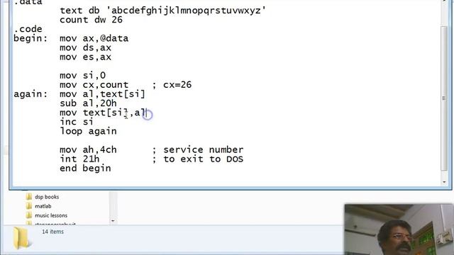 String Case Conversion using 8086 смотреть онлайн