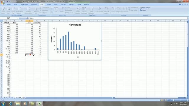 Create a Histogram with a Correct X-Axis Scale in Excel 2007 смотреть онлайн
