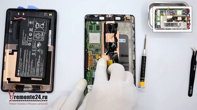 How to disassemble ? ASUS Nexus 7 ME370, Take Apart, Tutorial смотреть онлайн