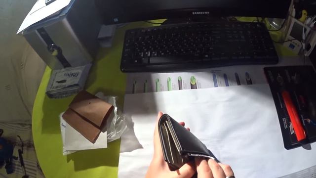 Посылка из Китая - мужской кошелёк смотреть онлайн