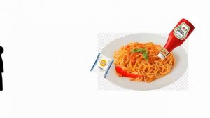 Макароны макароны с кетчупом в анимации