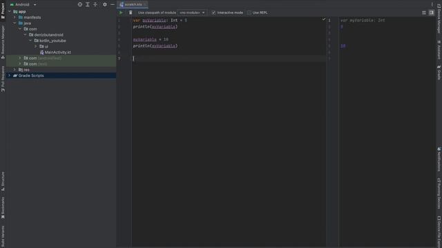 Sifirdan Kotlin Part 3 - Degiskenler: Var, Val, Int, Boolean смотреть онлайн