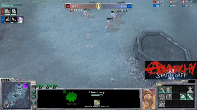 Fubini (P) vs Zulk (z) Xel'Naga caverns Starcraft 2 PvZ ZvP смотреть онлайн