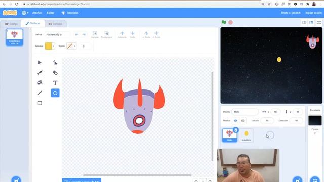 Nave Enemiga Disparando En Scratch (Parte 1)