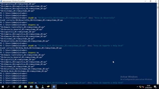 26 Windows Server 2019 - Active Directory Crear Unidad Organizativa por PowerShell смотреть онлайн