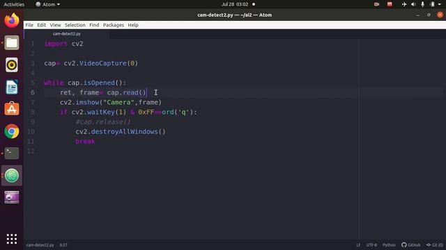 code python to launch videocam смотреть онлайн