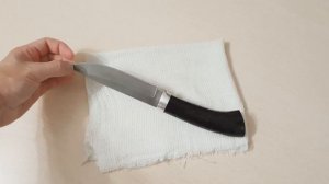 обработка ножа рукояти льняным маслом